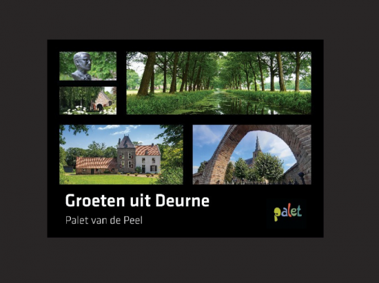 Ansichtkaart groeten uit deurne paletvdpeel zwart