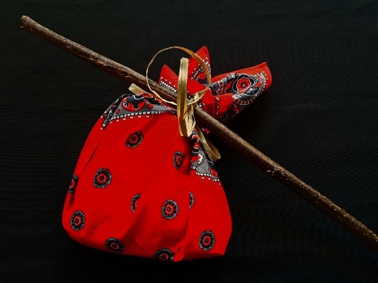 Boerenzakdoek gevuld