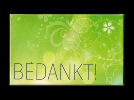 Cadeaudoosje bedankt