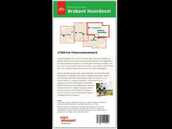 Fietskaart brabant noordoost 2023 az
