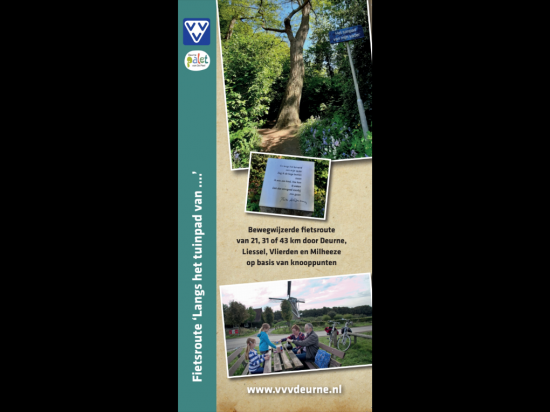 Fietsroute Langs het tuinpad van