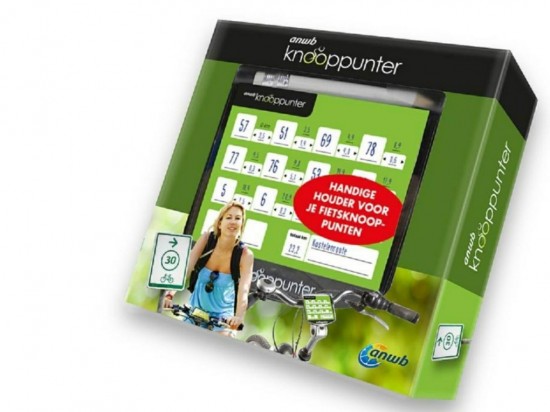 Fietsknooppunter in doosje