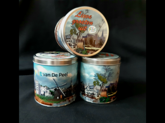 Snoepblik Lieve groeten uit Deurne