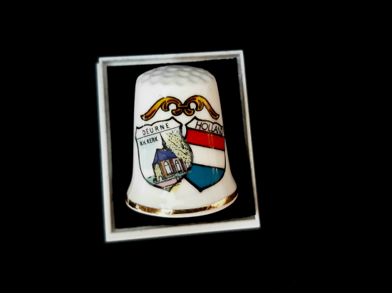 Vingerhoedje Deurne in doosje