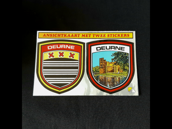 Ansichtkaart stickers Deurne