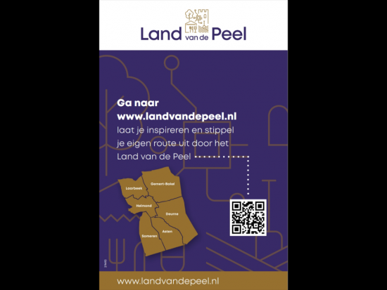 regiokaart de peel achterzijde