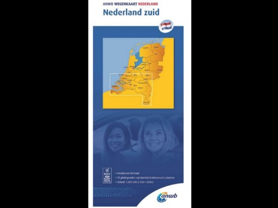 Wegenkaart Nederland Zuid