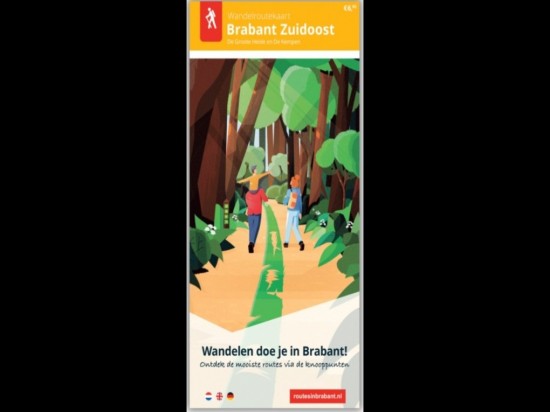 Wandelroutekaart brabant zuidoost de groote heide en de kempen