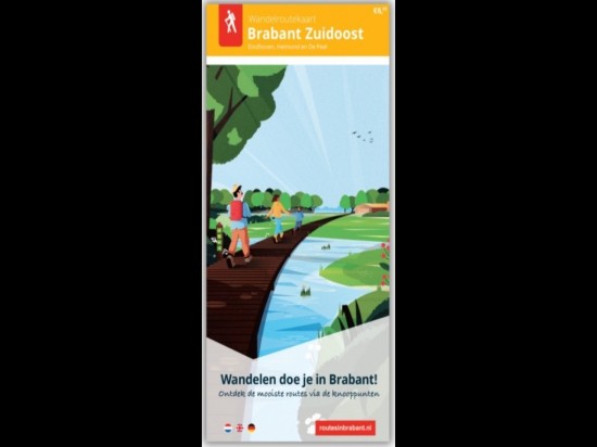 Wandelroutekaart brabant zuidoost eindhoven helmond en de peel